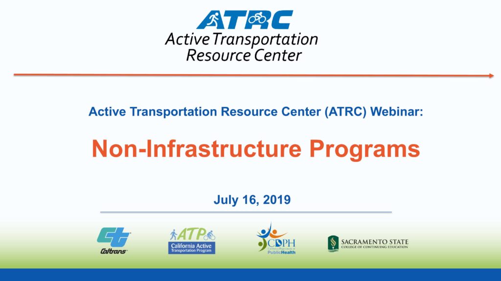 Title slide reads "Non-Infrastructure Programs. July 16, 2019."