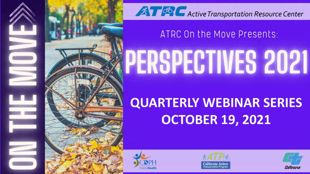 Title slide reads "Perspective 2021. Quarterly webinar series. October 19, 2021."