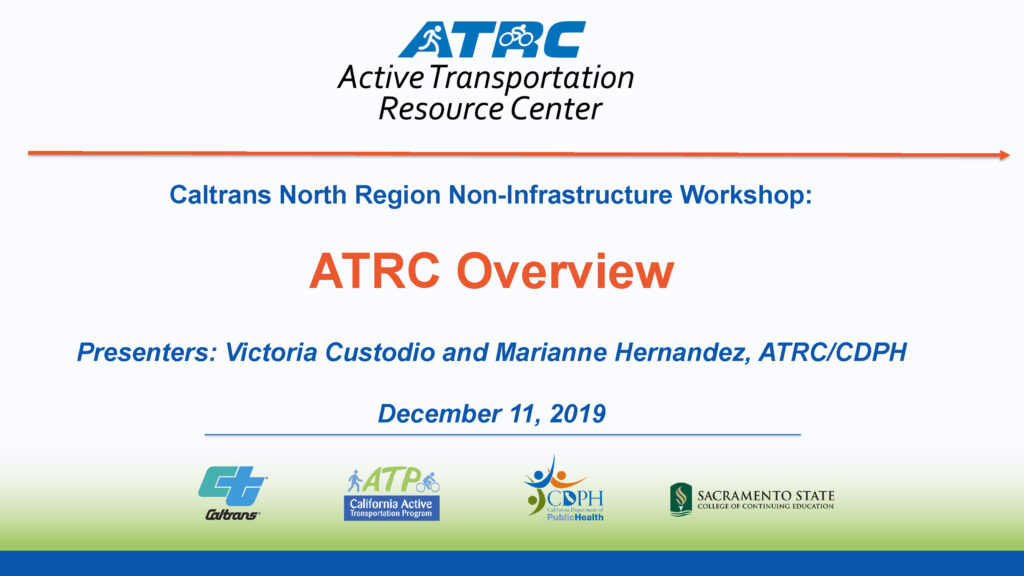 Title slide for ATRC Overview