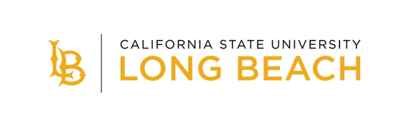 "LB" logo and text "California State University Long Beach"